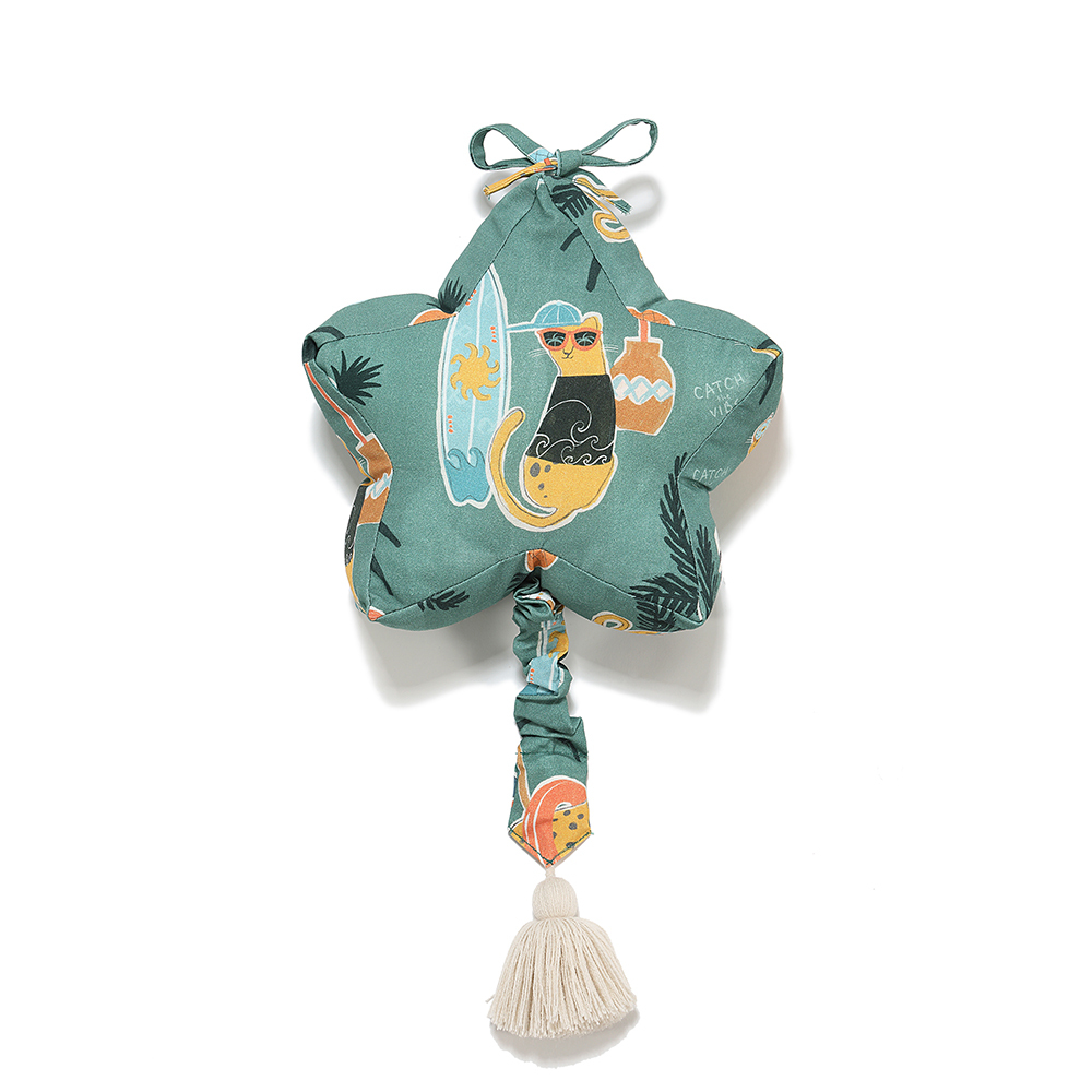 La Millou波蘭 拉米洛北歐風星星音樂盒/床頭音樂鈴｜石虎渡假中(綠底)