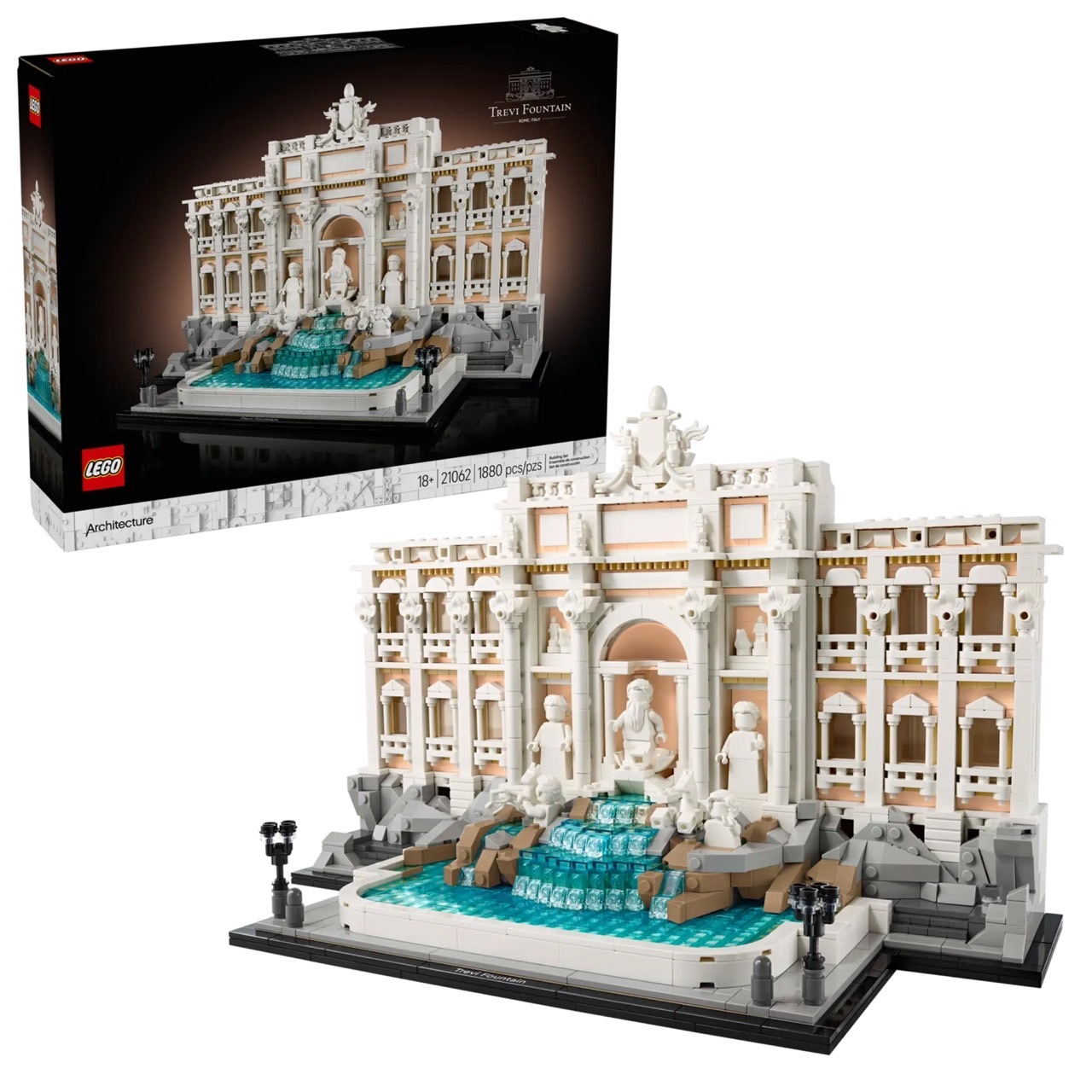 極上 明時代　花入　F-4 LEGO 21062 特雷維噴泉Trevi Fountain LEGO® Architecture系列