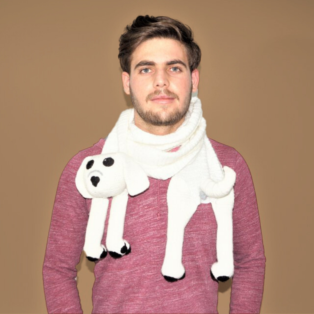 White｜1001 Woof Scarf