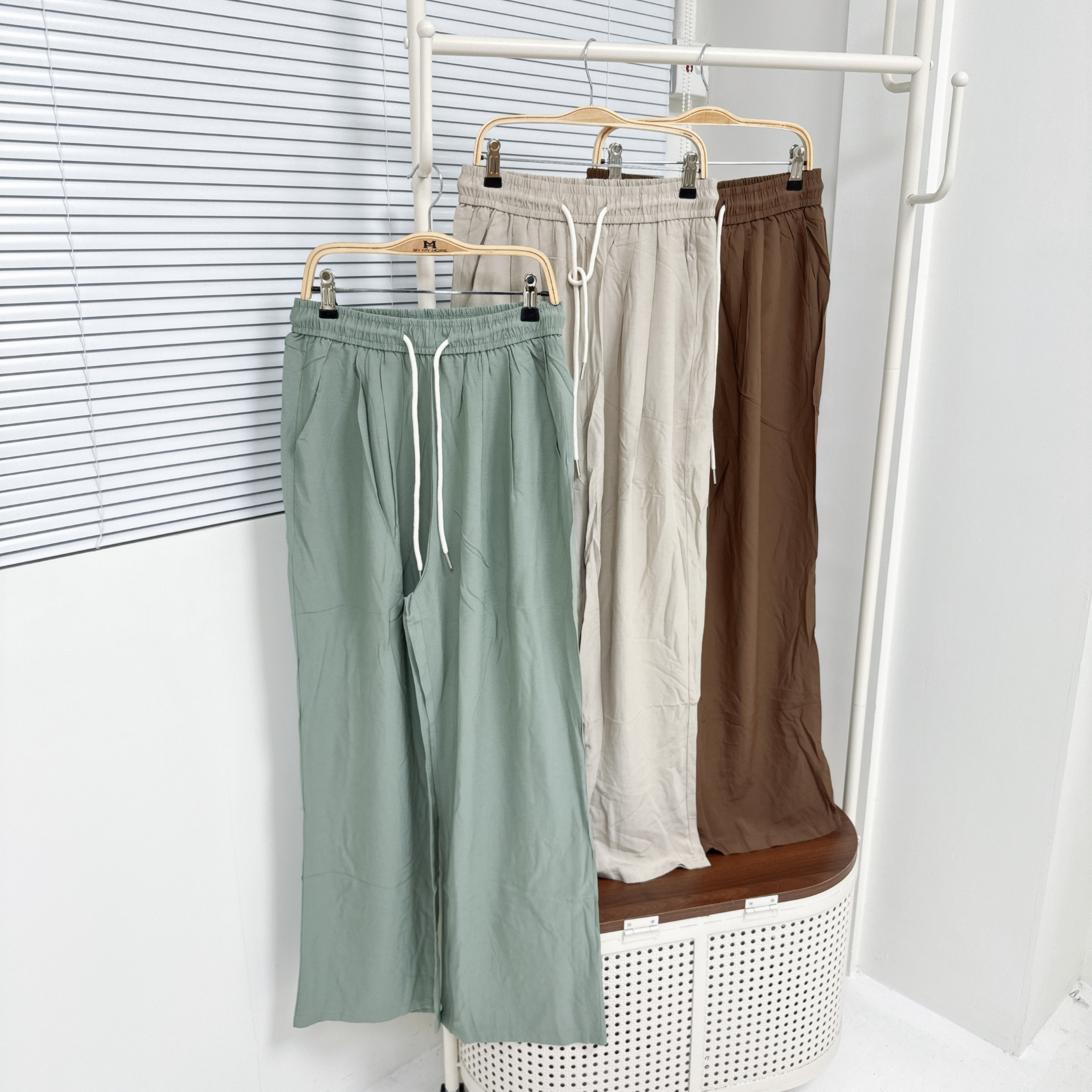 【Hoi2推介】K246-K248 全橡筋腰薄身闊褲