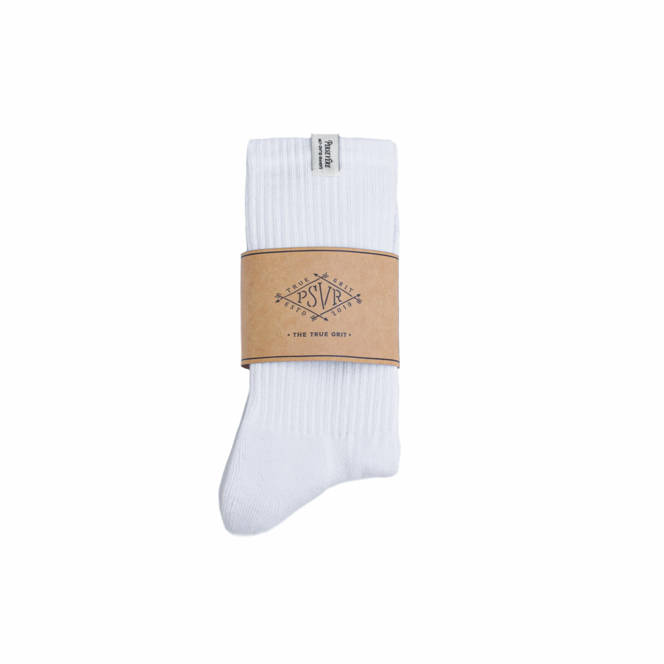 Persevere classic authentic crew socks - WHITE