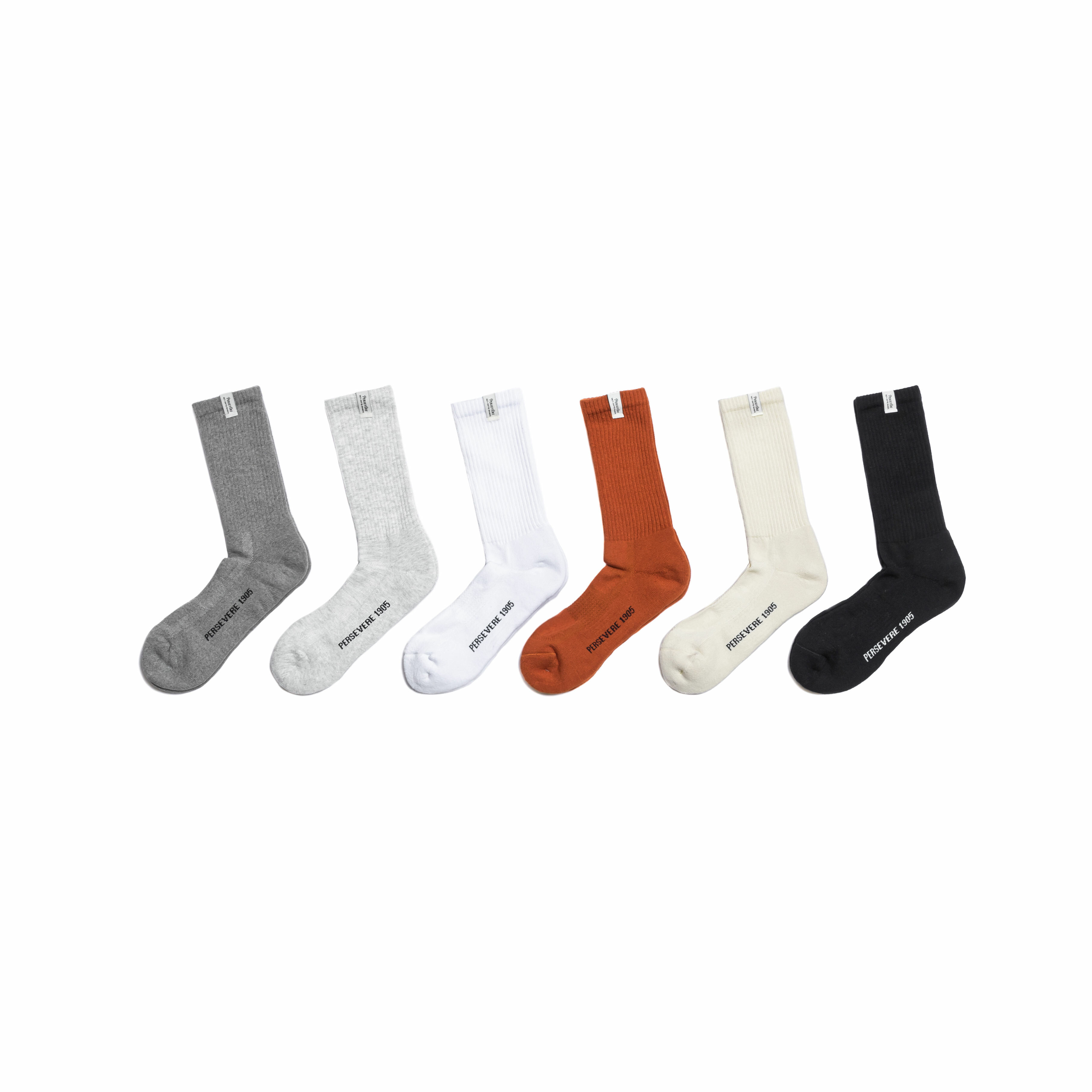 Persevere classic authentic crew socks - ORANGE