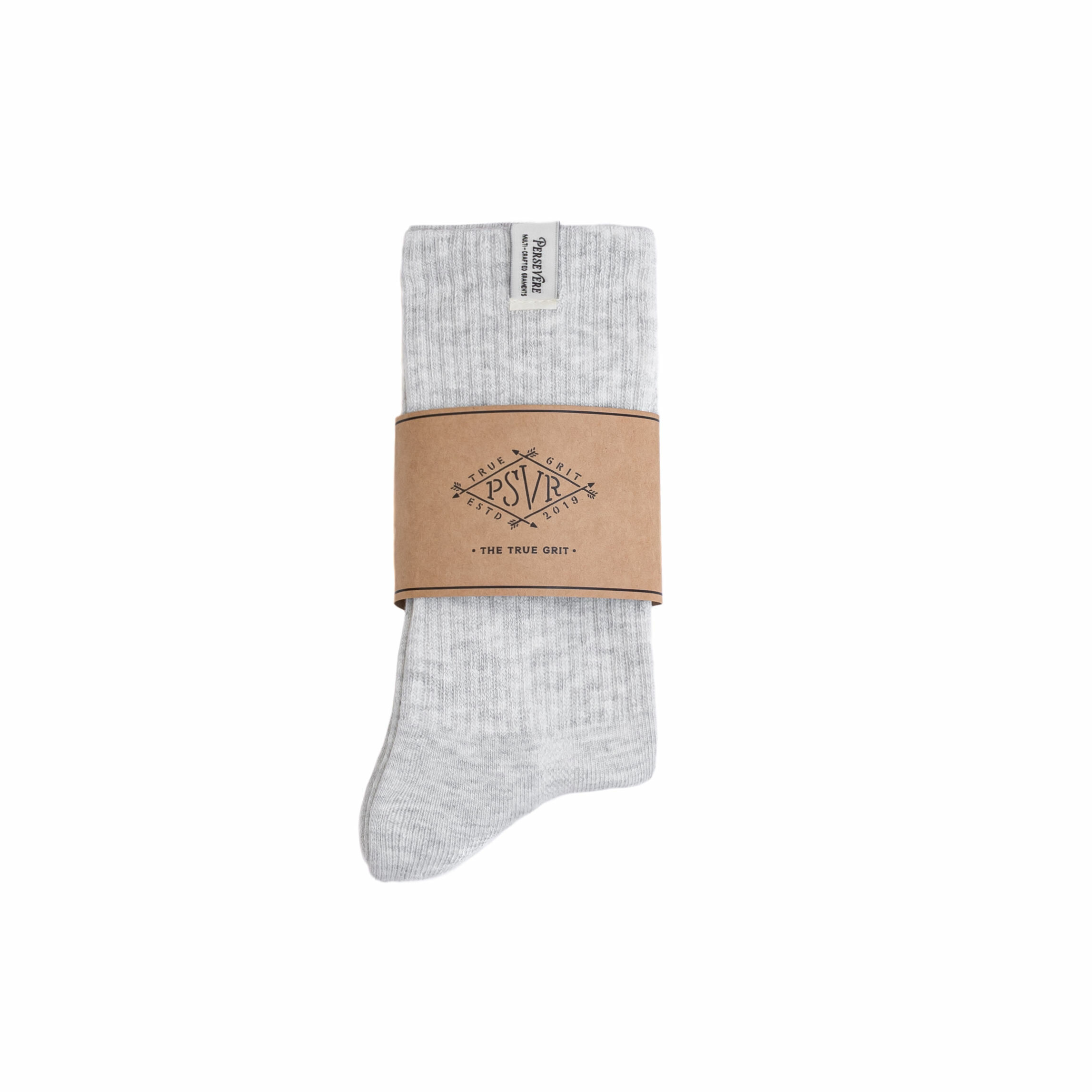 Persevere classic authentic crew socks - HEATHER WHITE