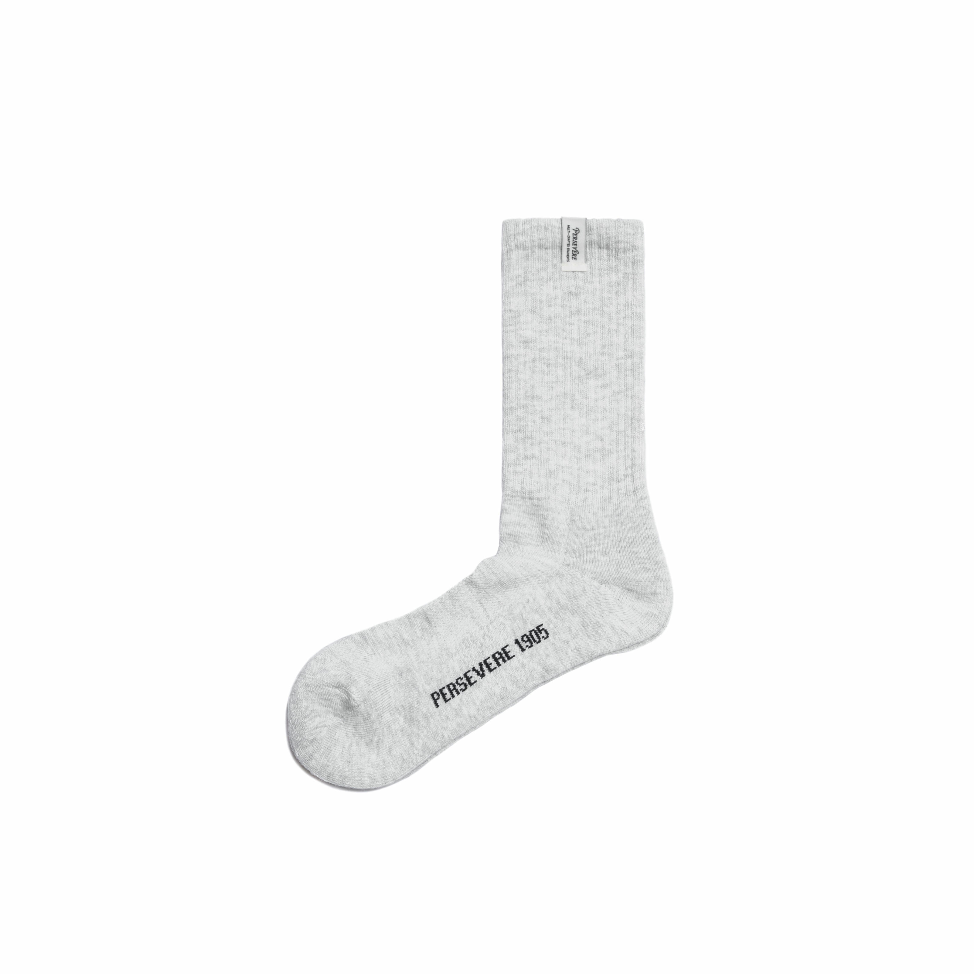 Persevere classic authentic crew socks - HEATHER WHITE