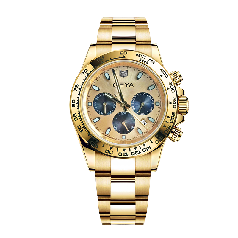 【GEYA格雅】超跑賽車系列 G78125GYNY/G78125GKYY 三眼 錶蓋鏤空 22顆寶石軸承 日期顯示 夜光 不鏽鋼錶帶 機械 手錶