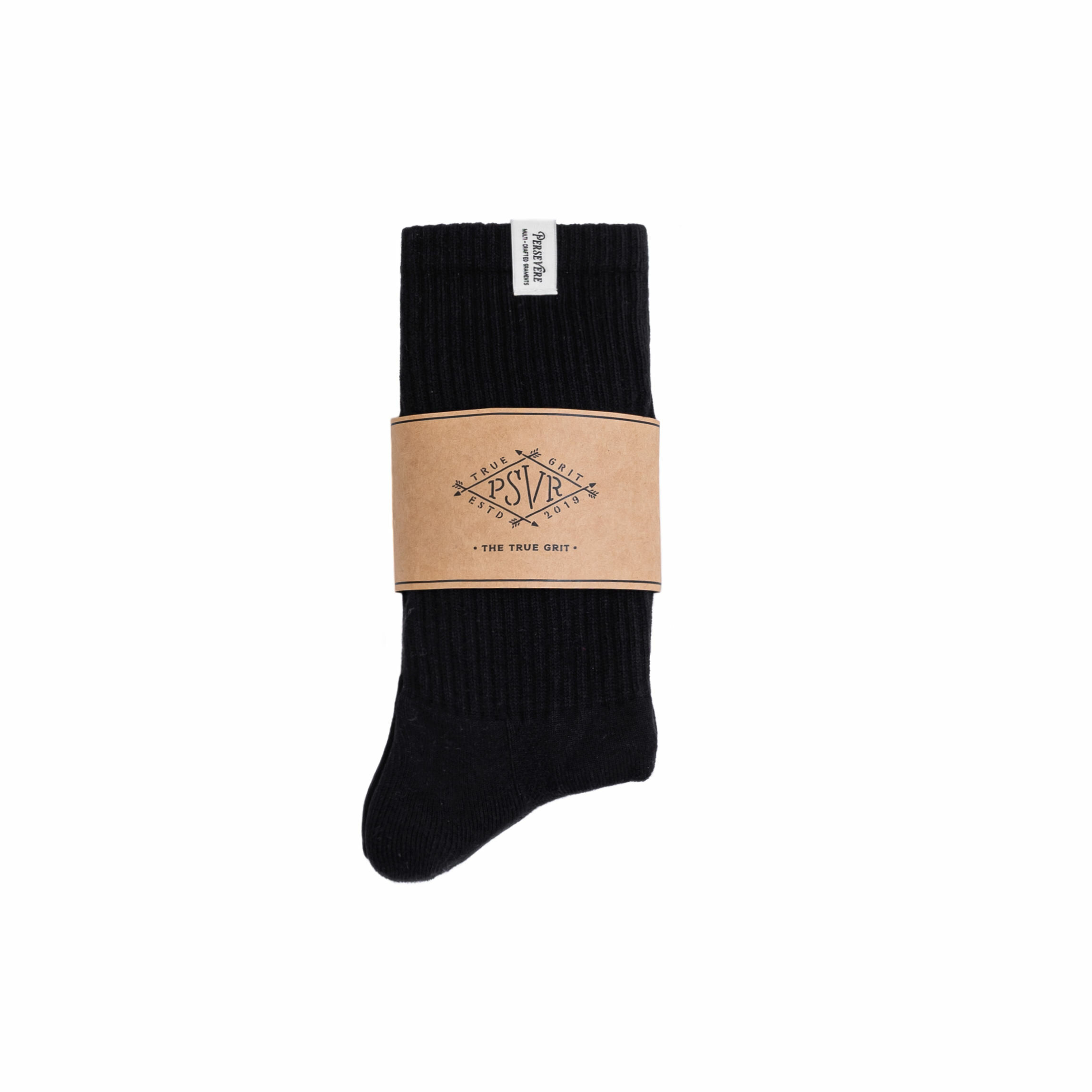 Persevere classic authentic crew socks - BLACK