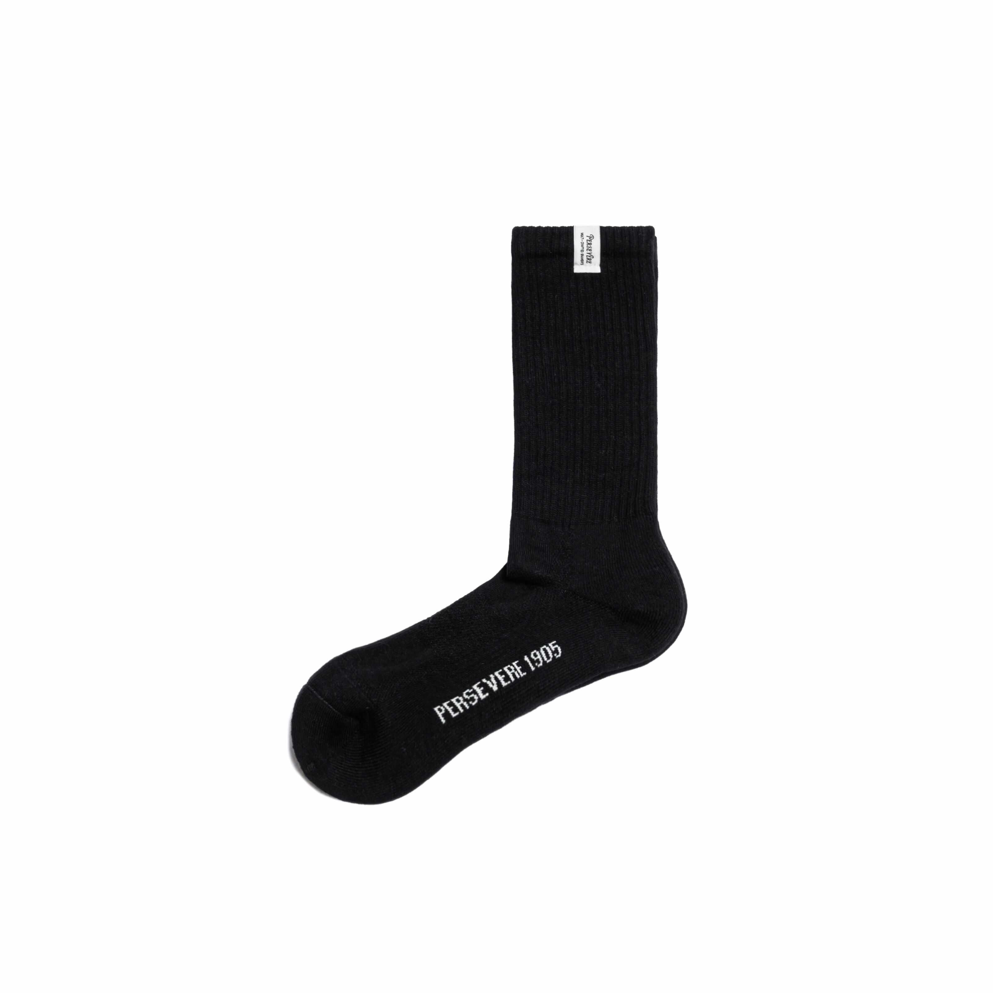 Persevere classic authentic crew socks - BLACK