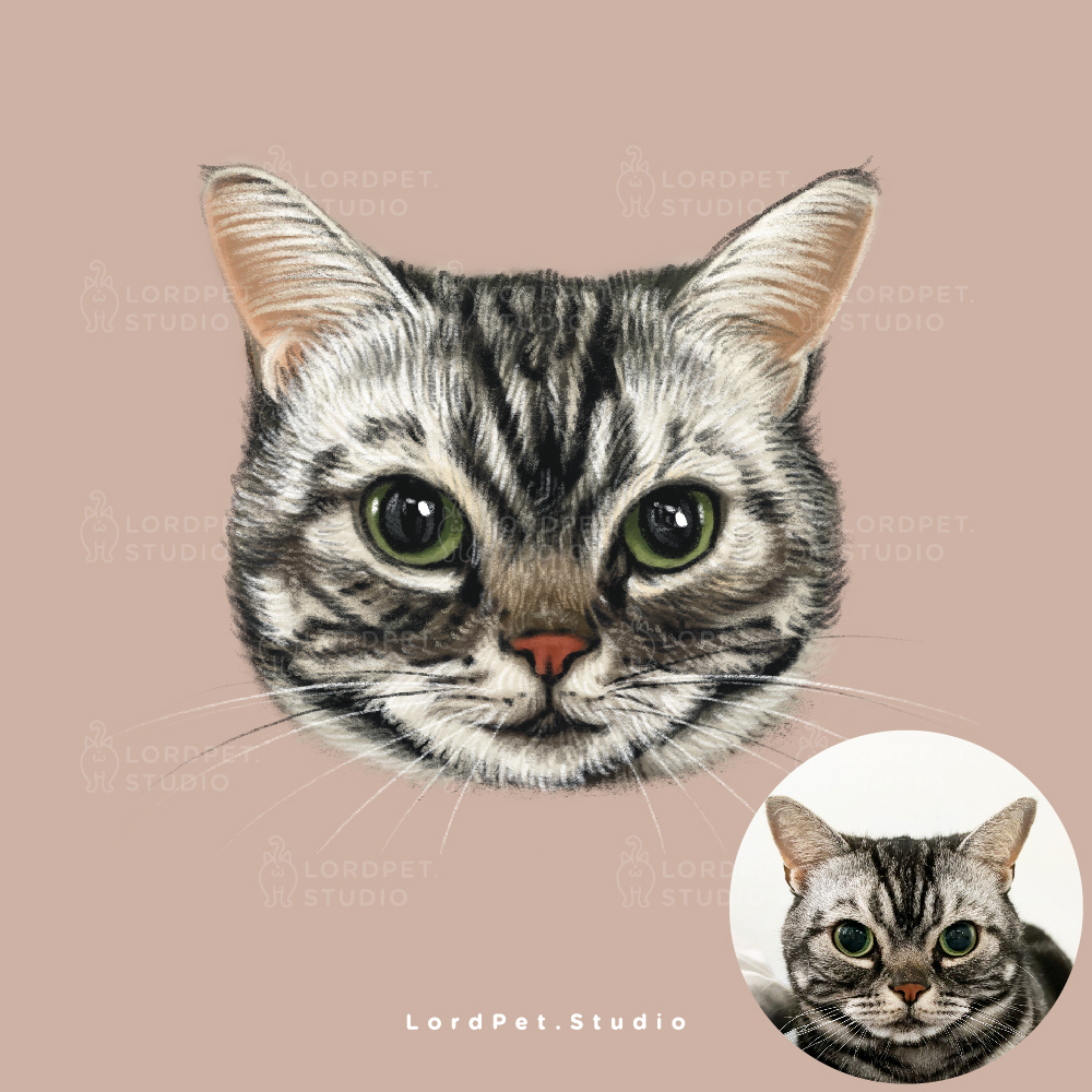 額外寵物頭像蠟筆風格 (Style 2)