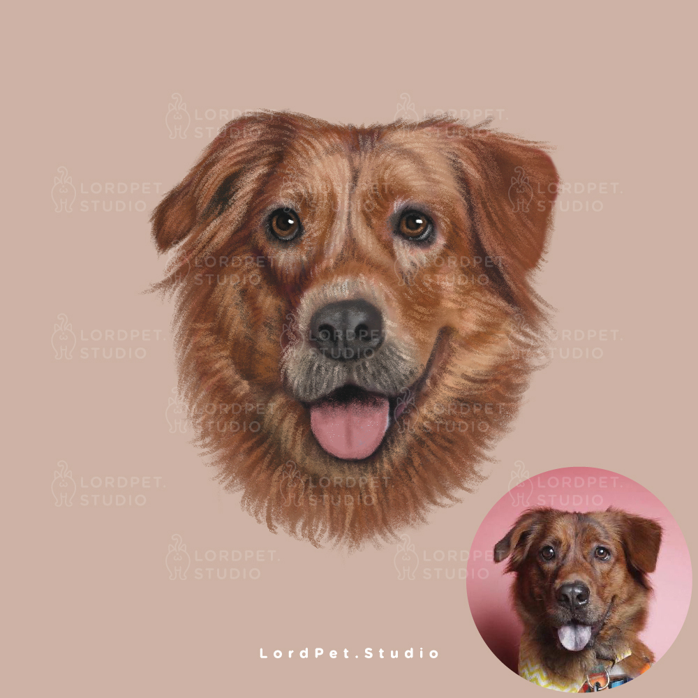 額外寵物頭像蠟筆風格 (Style 2)