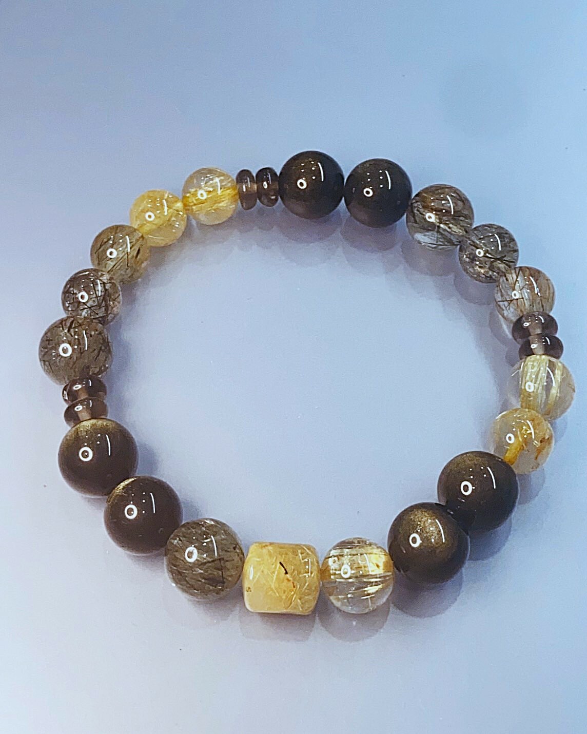 楓橋夜泊丨事業、招財與避邪丨綠髮晶、 鈦晶、黃水晶與黑曜石｜十一月