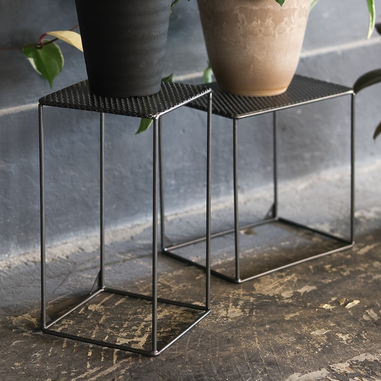 POST-G 鋼製植物盆栽架 高/低