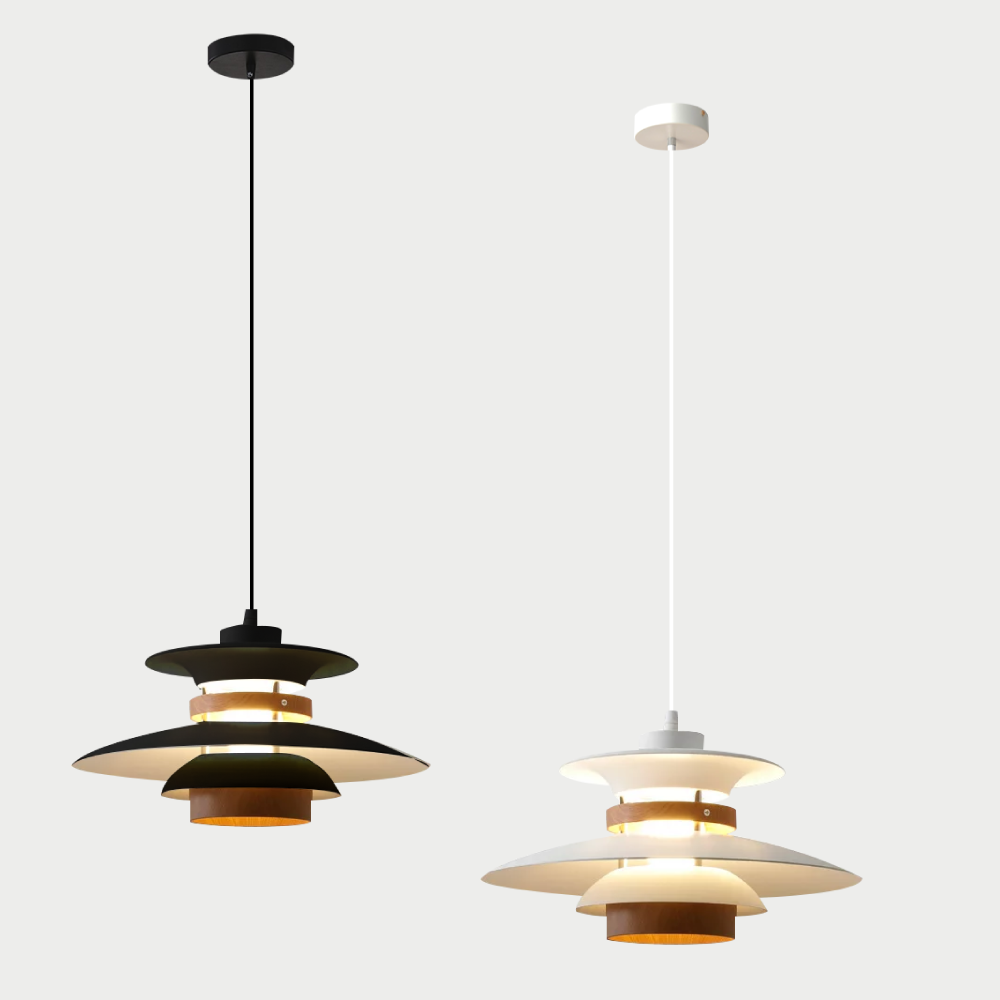 好萩家居|Merc吊燈,類飛碟造型,經典北歐簡約風格,黑白2色款式