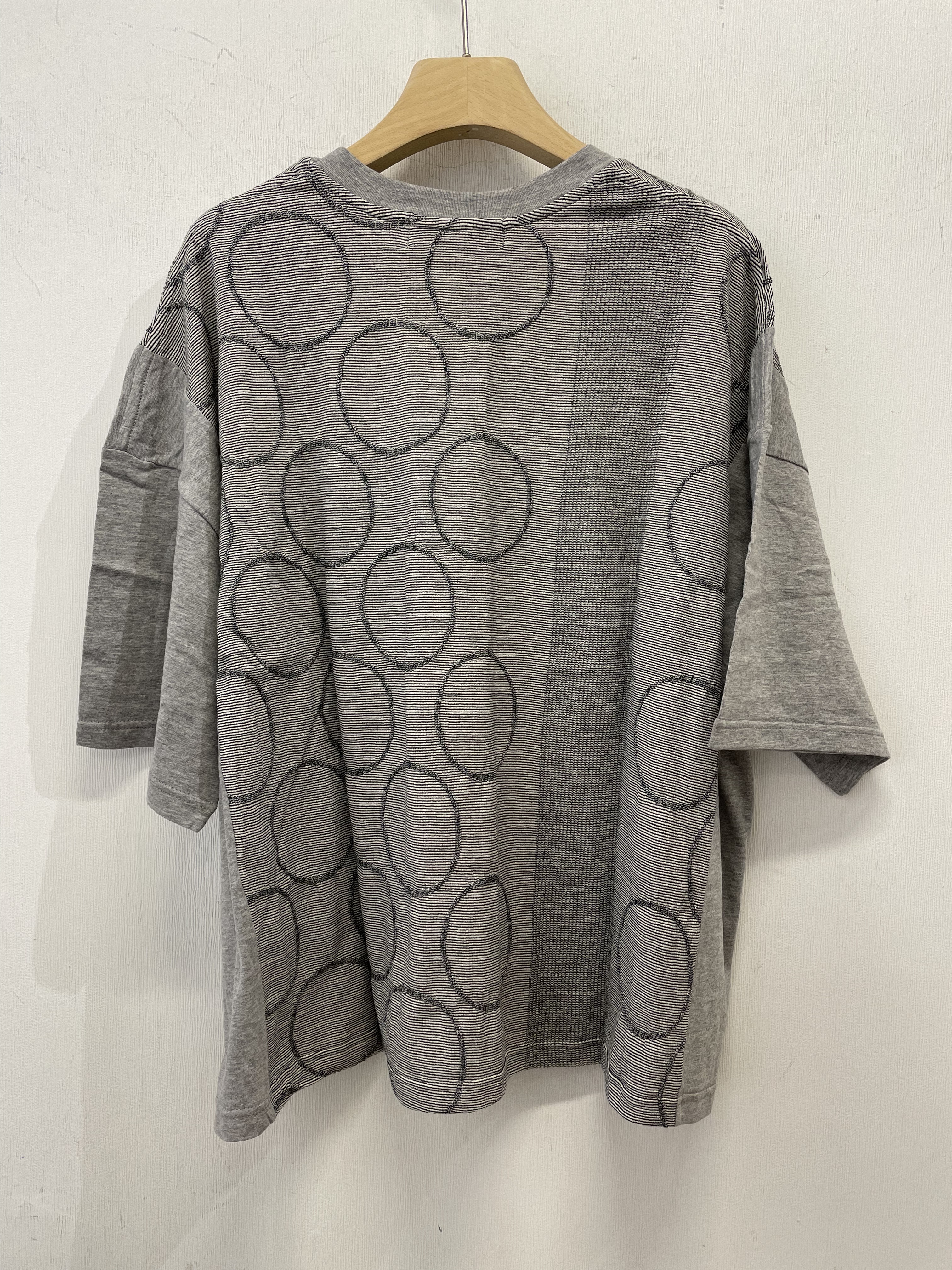 Gomme Ring Dot Half Sleeve Top