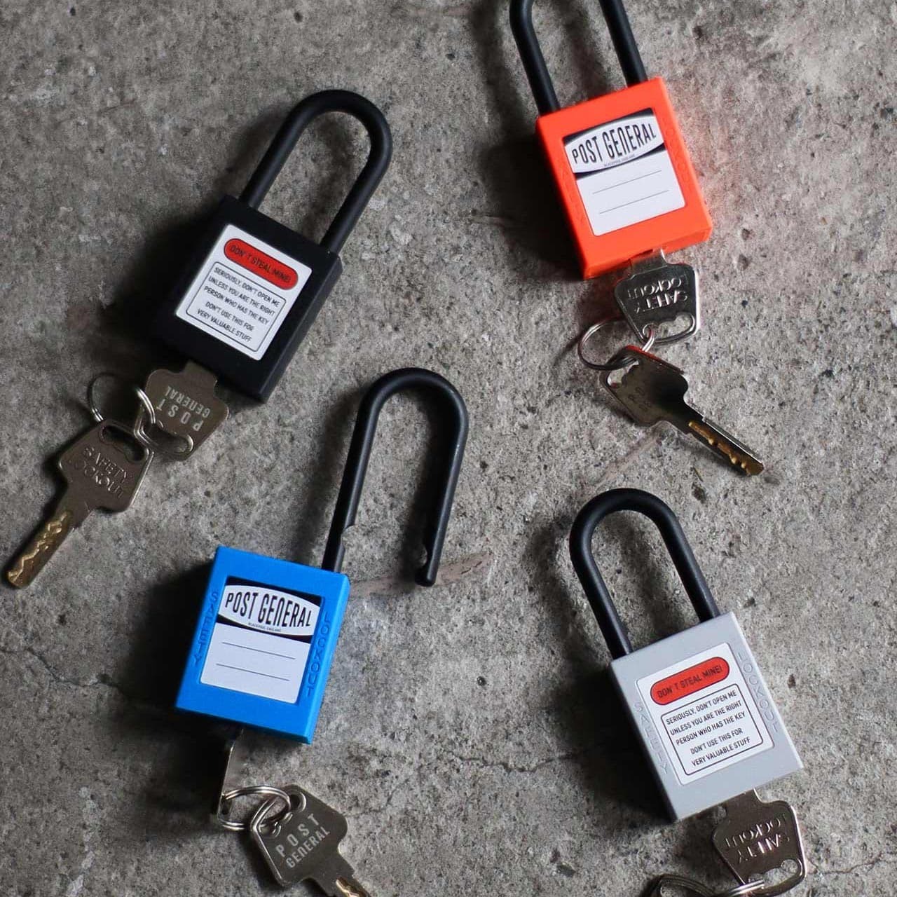 POST-G 尼龍鑰匙掛鎖