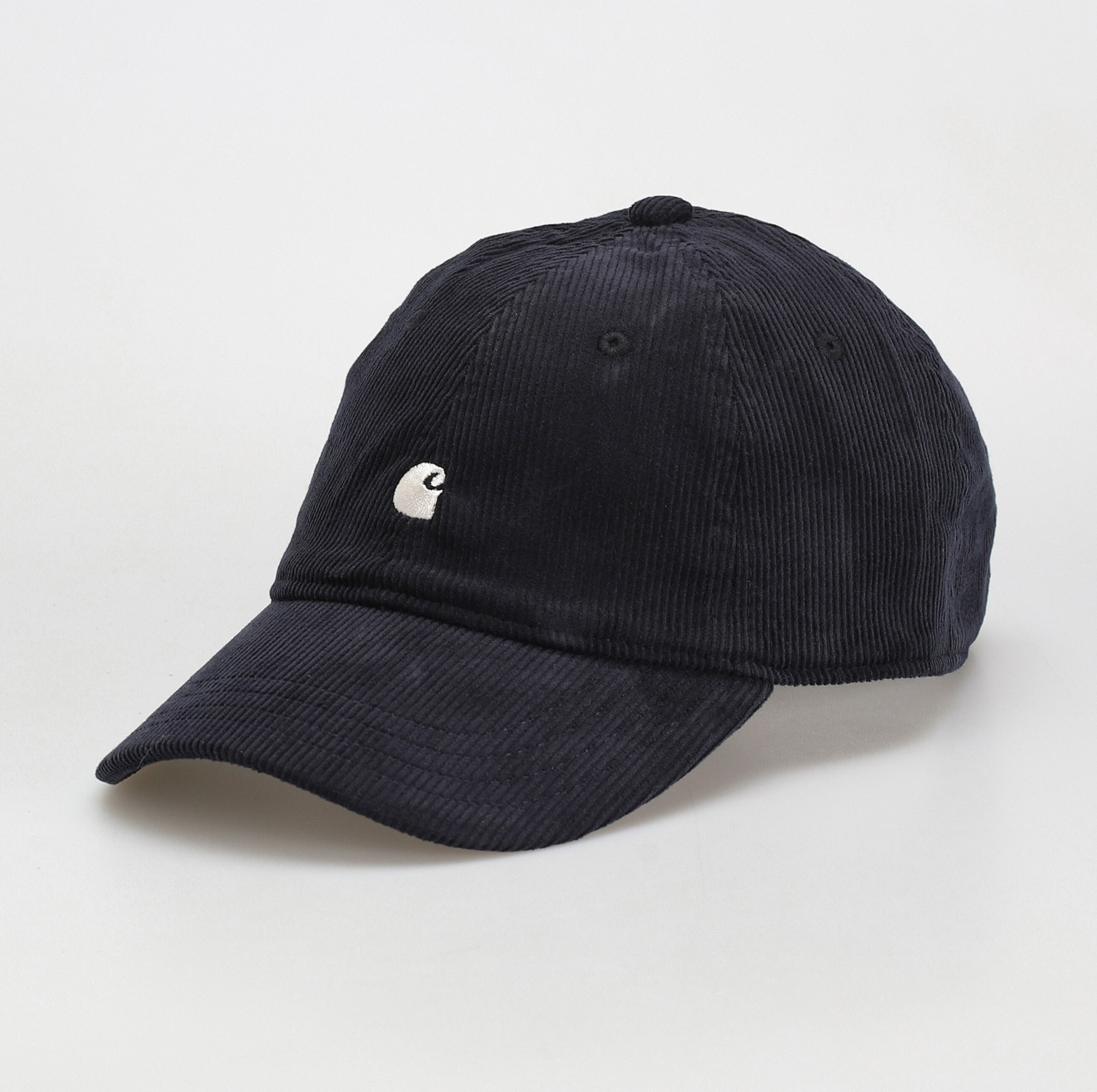 -(E13e03)-CARHARTT WIP HARLEM CAP 刺繡 LOGO 燈芯絨 棒球帽-I028995黑/白/深藍/奶茶-I028955