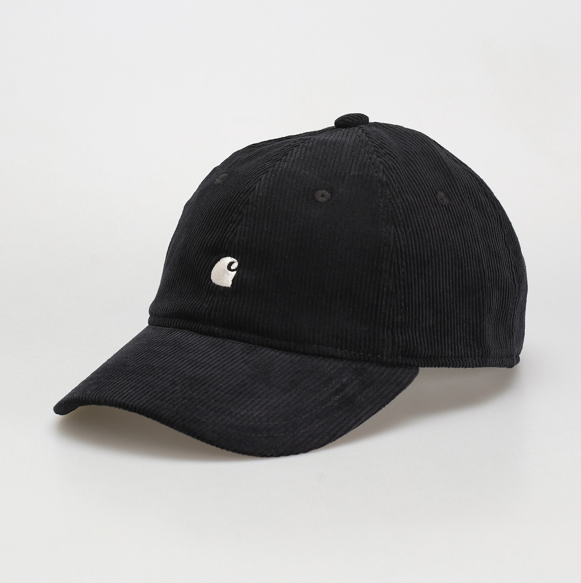 -(E13e03)-CARHARTT WIP HARLEM CAP 刺繡 LOGO 燈芯絨 棒球帽-I028995黑/白/深藍/奶茶-I028955
