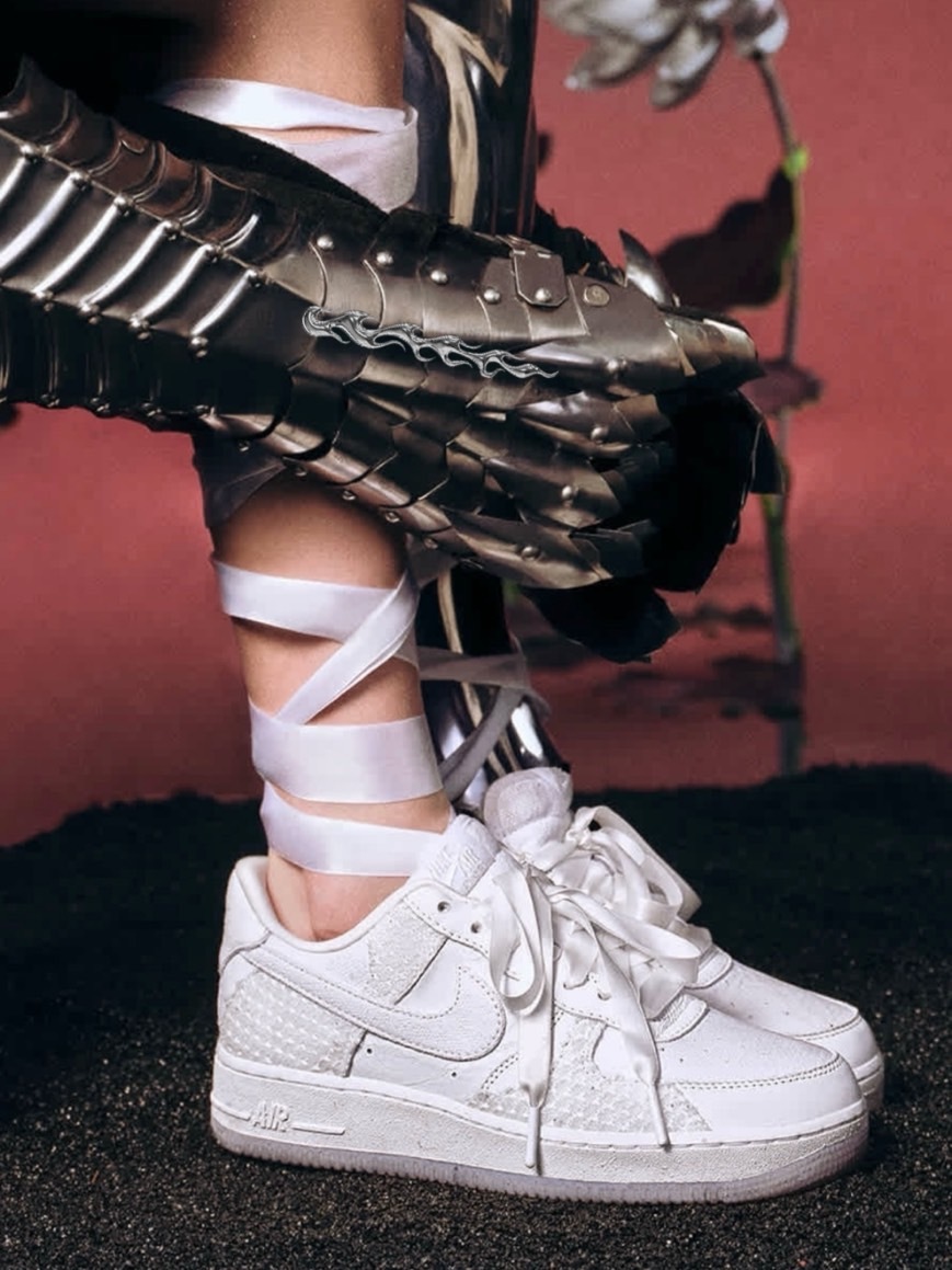 NIKE AIR FORCE 1 LOW '07 LX "White Snake" 蛇年 NEW YEAR AF1 全白 蛇麟紋 白蛇 緞帶 復古 休閒鞋 HV6011111