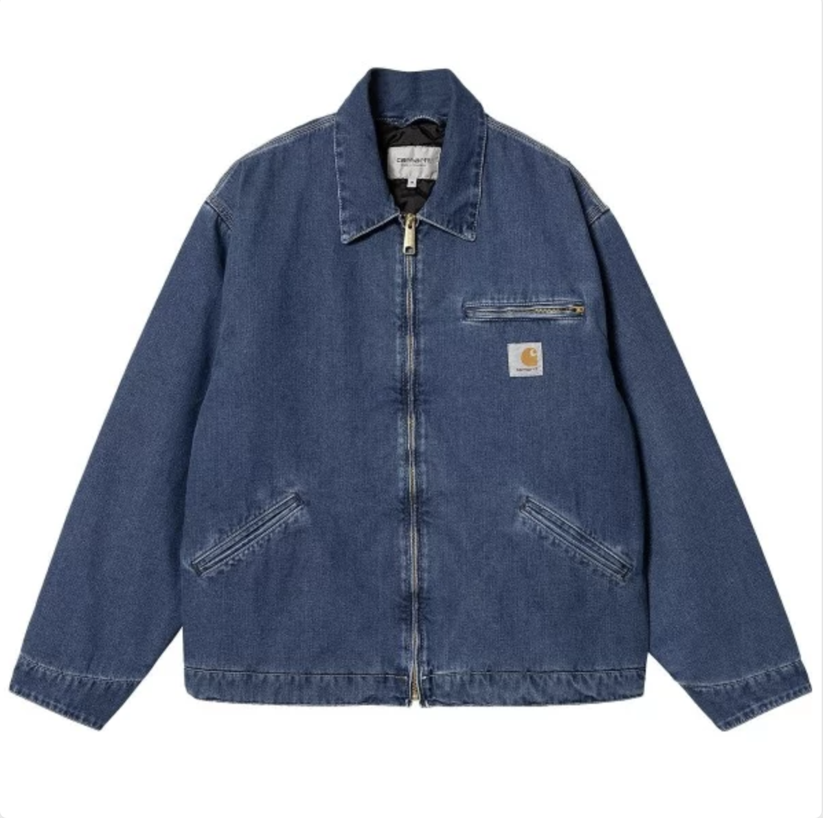 -(E17e03)-CARHARTT WIP OG DETROIT JACKET 牛仔 單寧 拉鍊  底特律外套-I034870
