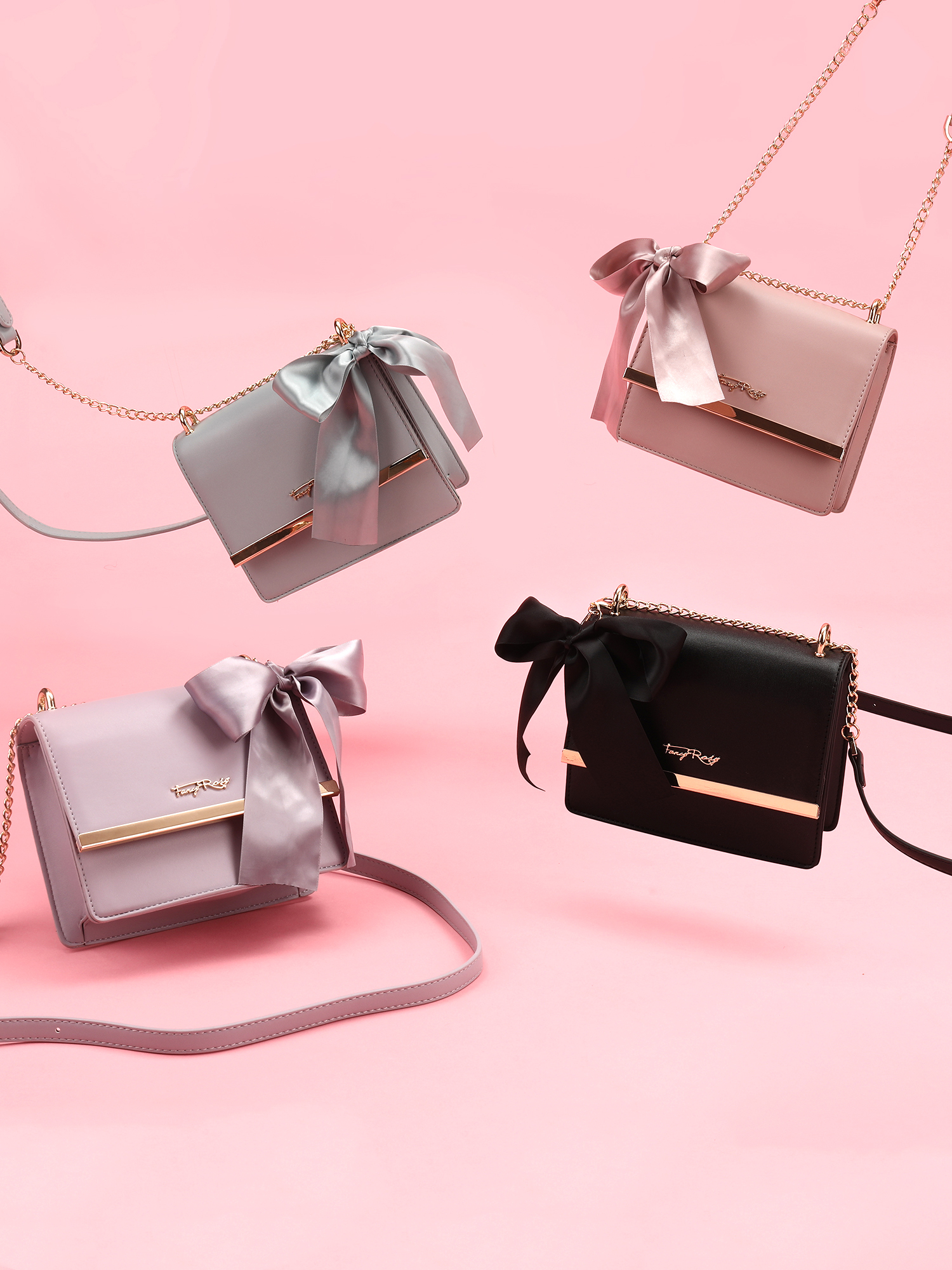 Ribbon Bow Bow Shoulder Bag