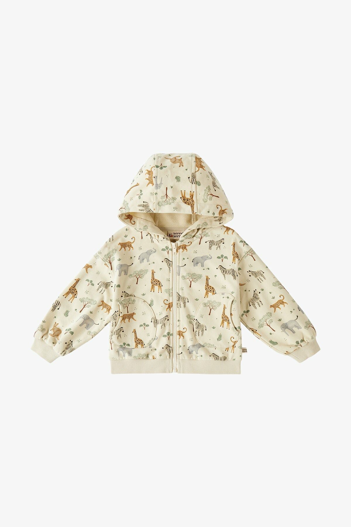 WirraWirra▪︎動物天堂休閒外套 Zoo Hooded Sweatshirt - Animal Paradise