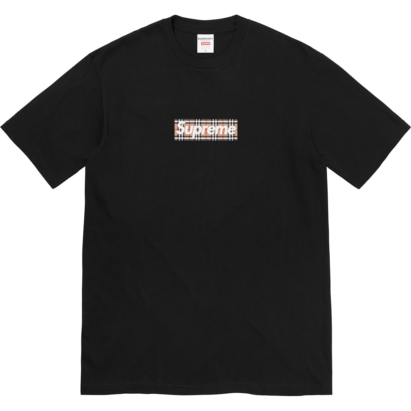 SUPREME X BURBERRY BOX LOGO TEE 短T (2色)