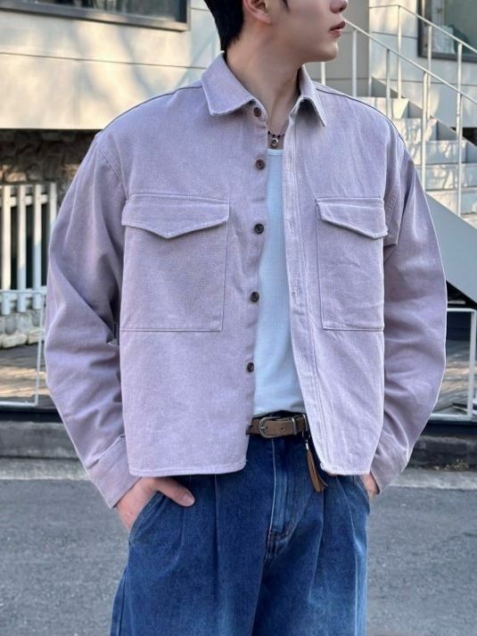 淨色長袖恤衫 Crunky_youth-087JK