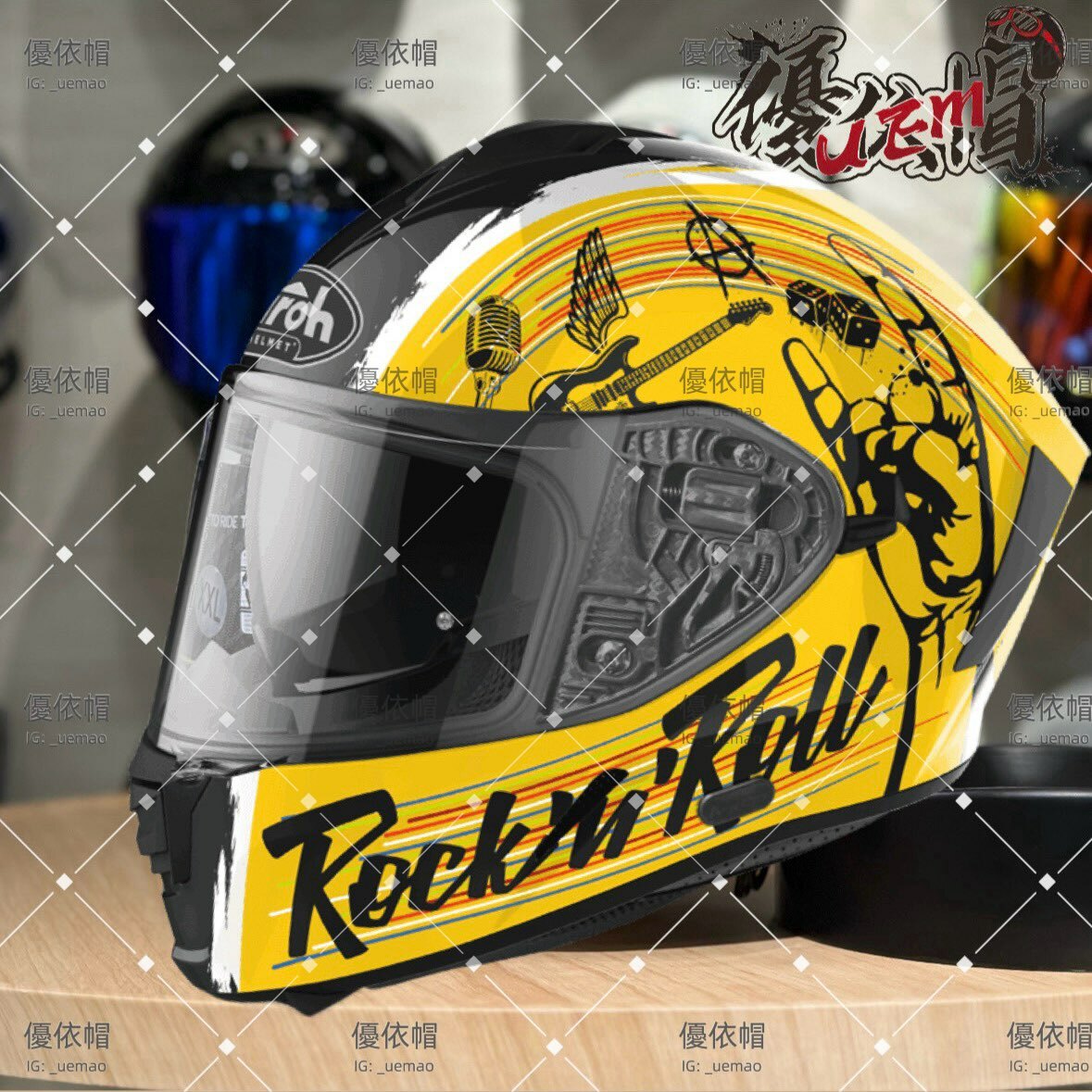 AIROH SPARK #3 黑/黃