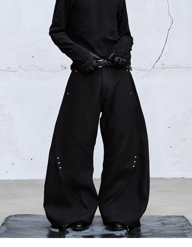 CATSSTAC 幽靈彎刀西裝高級感垂墜感cleanfit休閒褲