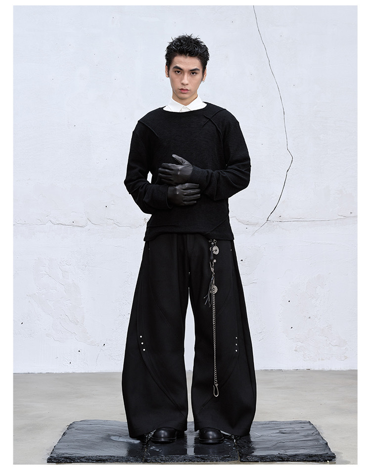 CATSSTAC 幽靈彎刀西裝高級感垂墜感cleanfit休閒褲