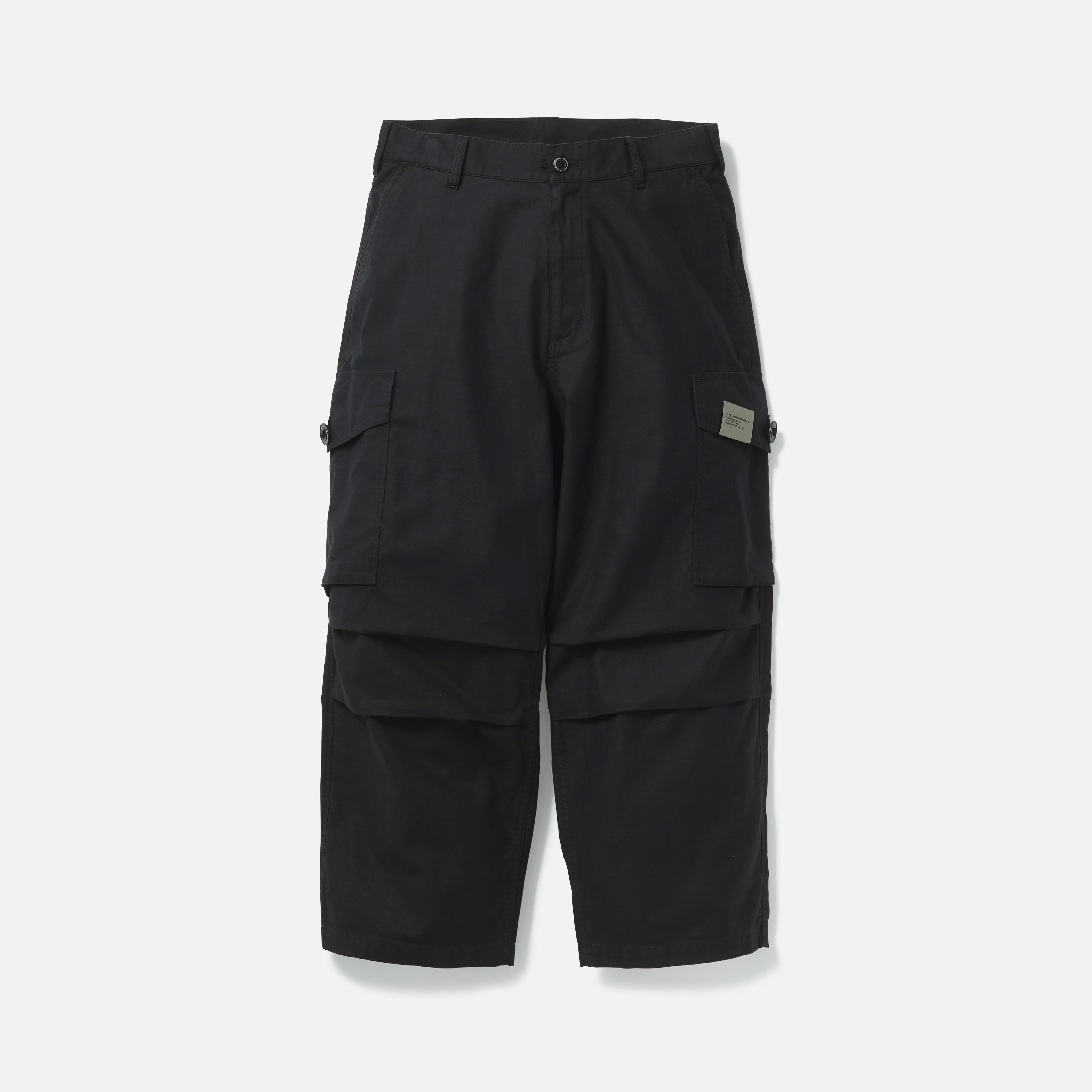 -(B3d05)-NEIGHBORHOOD WIDE CARGO PANTS 寬版 工裝褲 黑色/灰色-251SPNH-PTM06