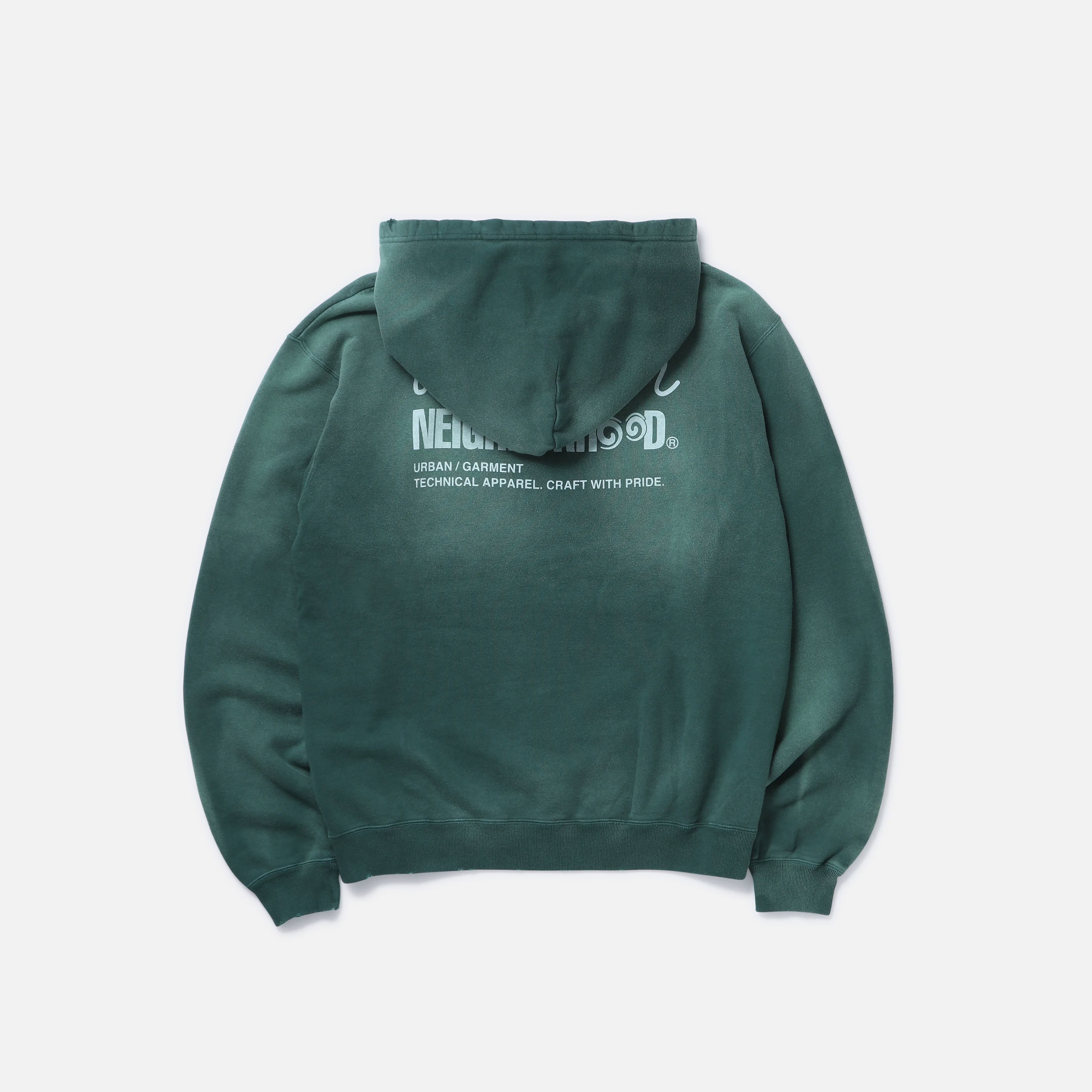 -(B3d05)-NEIGHBORHOOD X MALBON GOLF . SAVAGE SWEAT HOODIE LS 水洗 仿舊 帽T 聯名 黑色-251FP54N-CSM02