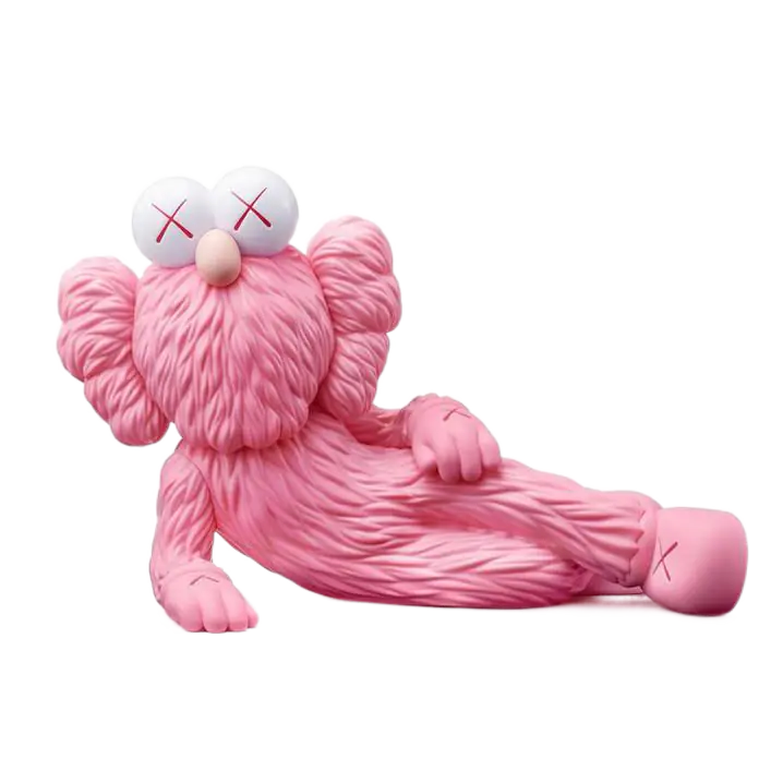 KAWS TIME OFF VINYL FIGURE (PINK)