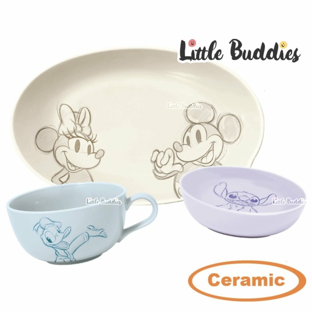 Disney 100周年版 陶瓷餐具廚具禮盒3件套裝 (杯 碗 碟)