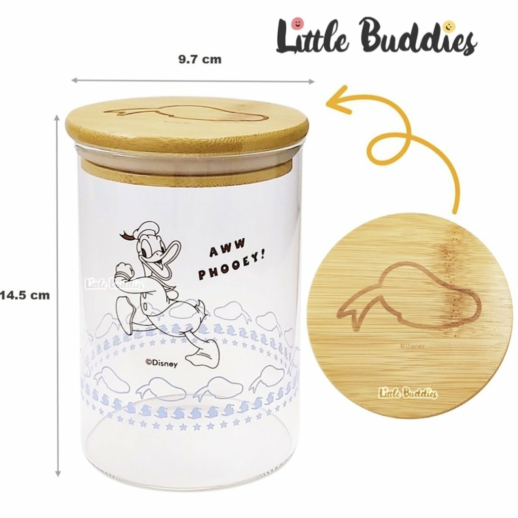 Disney Doanld Duck 唐老鴨 玻璃罐連竹蓋 700ml