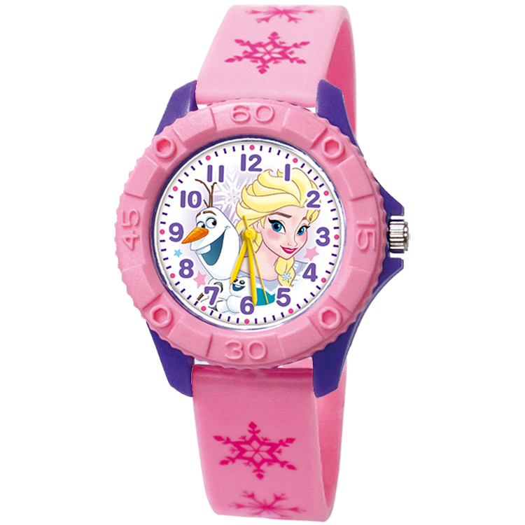 【迪士尼】艾莎雪寶雙色殼兒童錶(14)