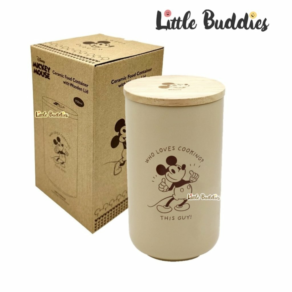 Disney Mickey Mouse 米奇老鼠 陶瓷防潮儲物罐連木蓋 950ml