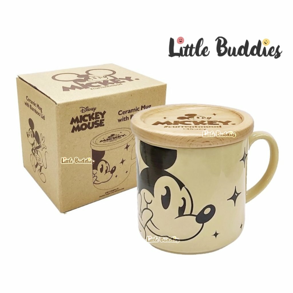 Disney 陶瓷杯連櫸木蓋 330ml