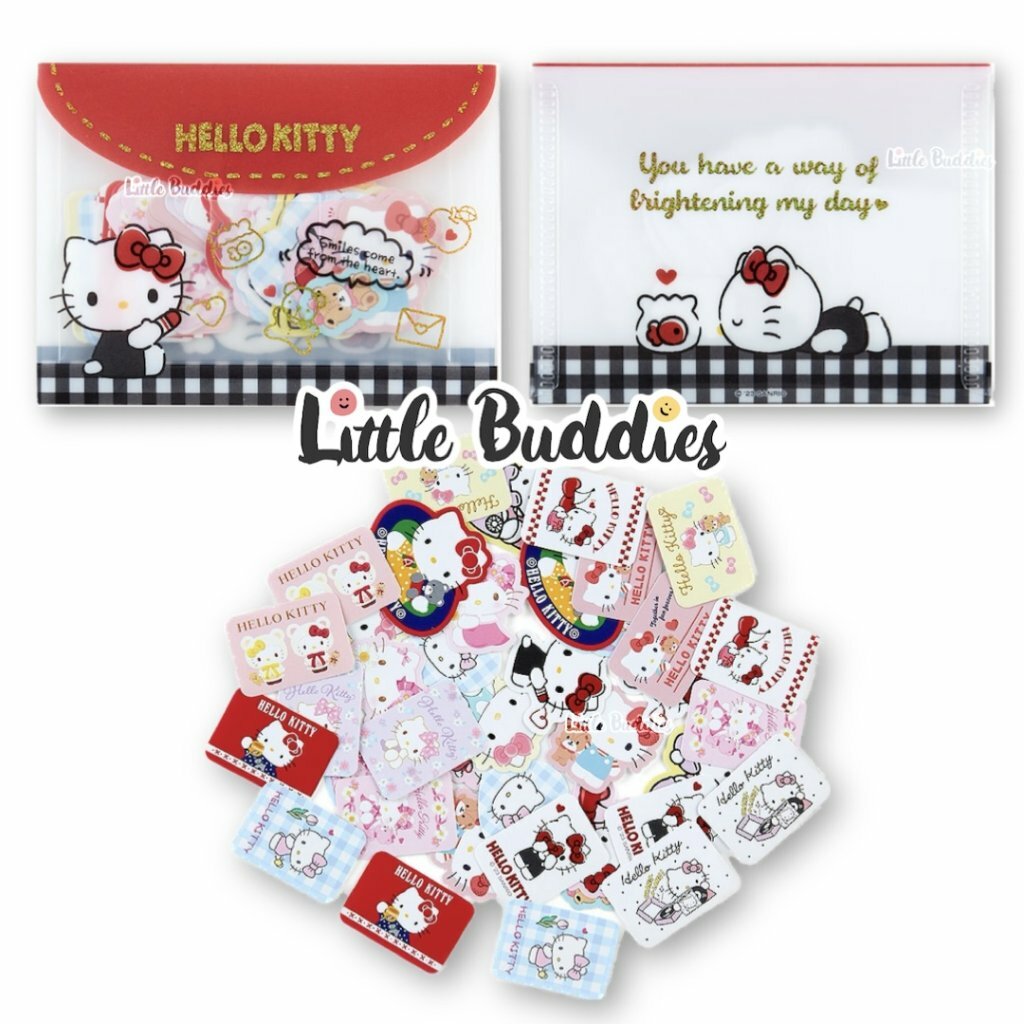 日版Sanrio 可愛貼紙連閃閃字收納袋