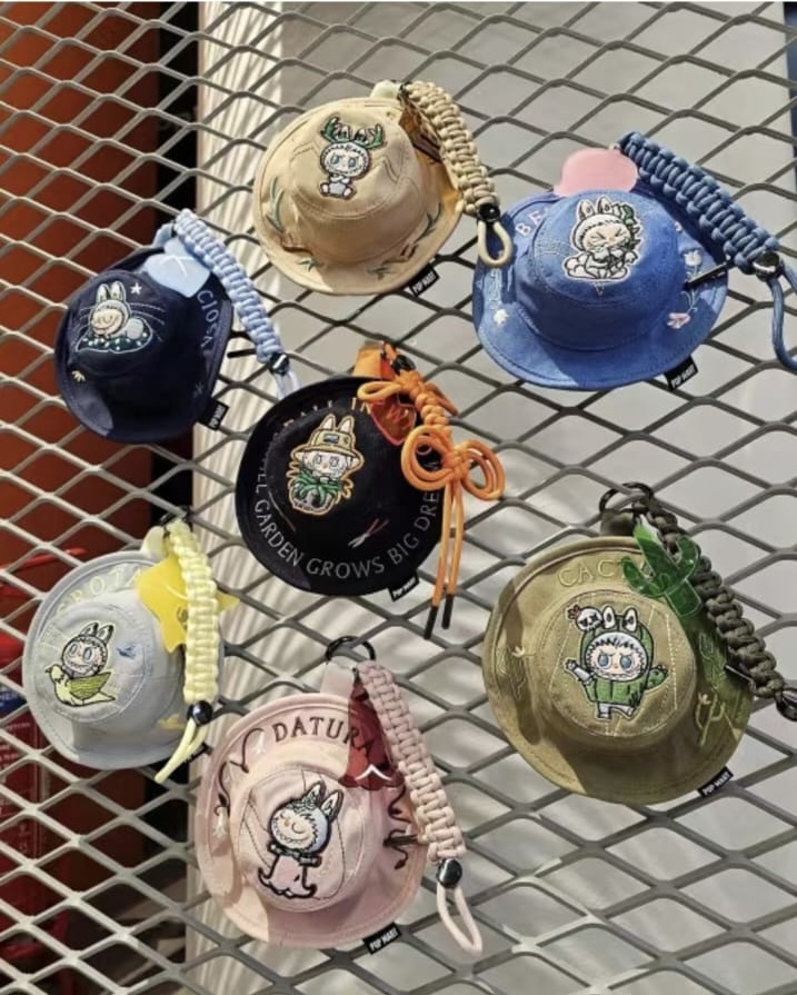 labubu 春天野漁夫帽掛飾