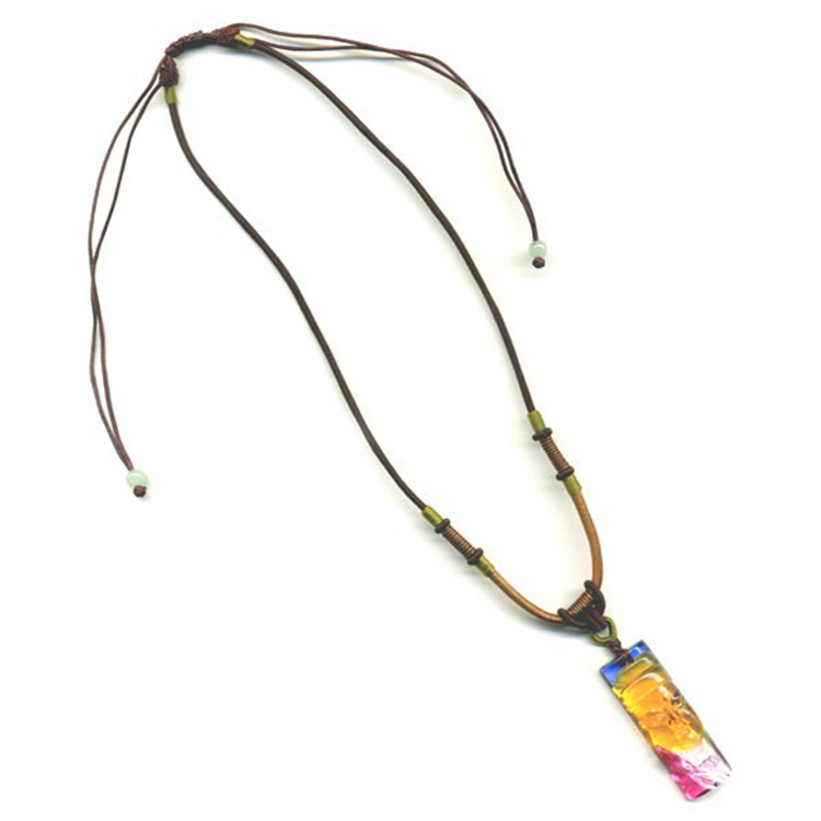 鹿港窯水晶琉璃｜佛心項鍊 慈悲智慧守護平安開運納福