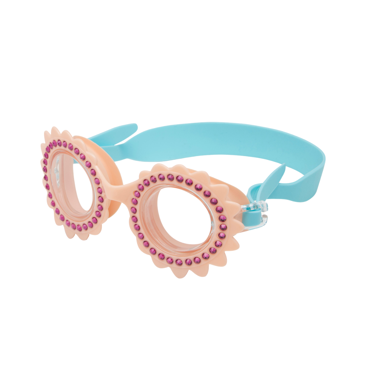 〖 Hust & Claire 〗水鑽花花兒童蛙鏡