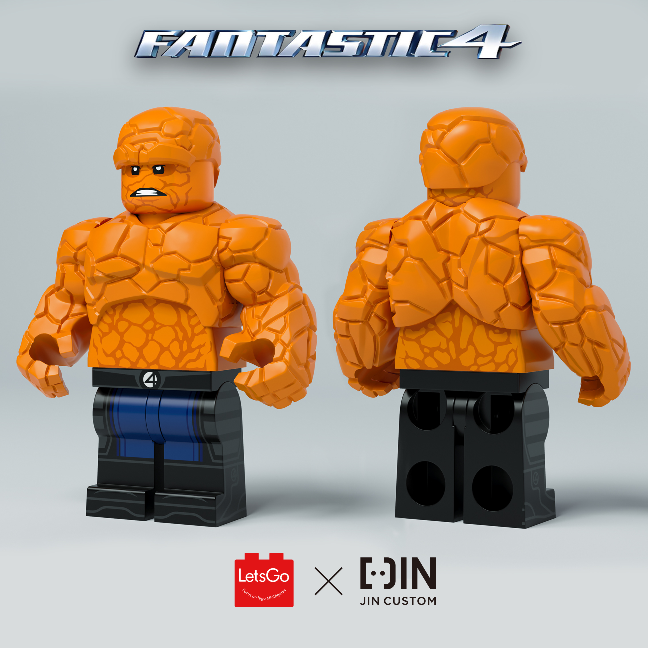 [JIN Custom x Lets GO] [In Stock] Fantastic Four - Thing [PADprinted]
