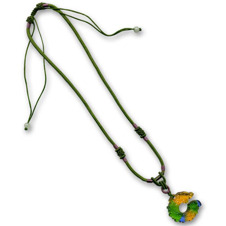 鹿港窯水晶琉璃|圓融美滿項鍊 和諧幸福守護