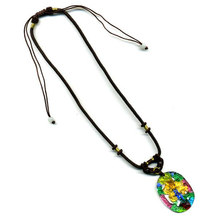 鹿港窯水晶琉璃|蟠龍盤踞開運項鍊 招財辟邪鎮宅護身