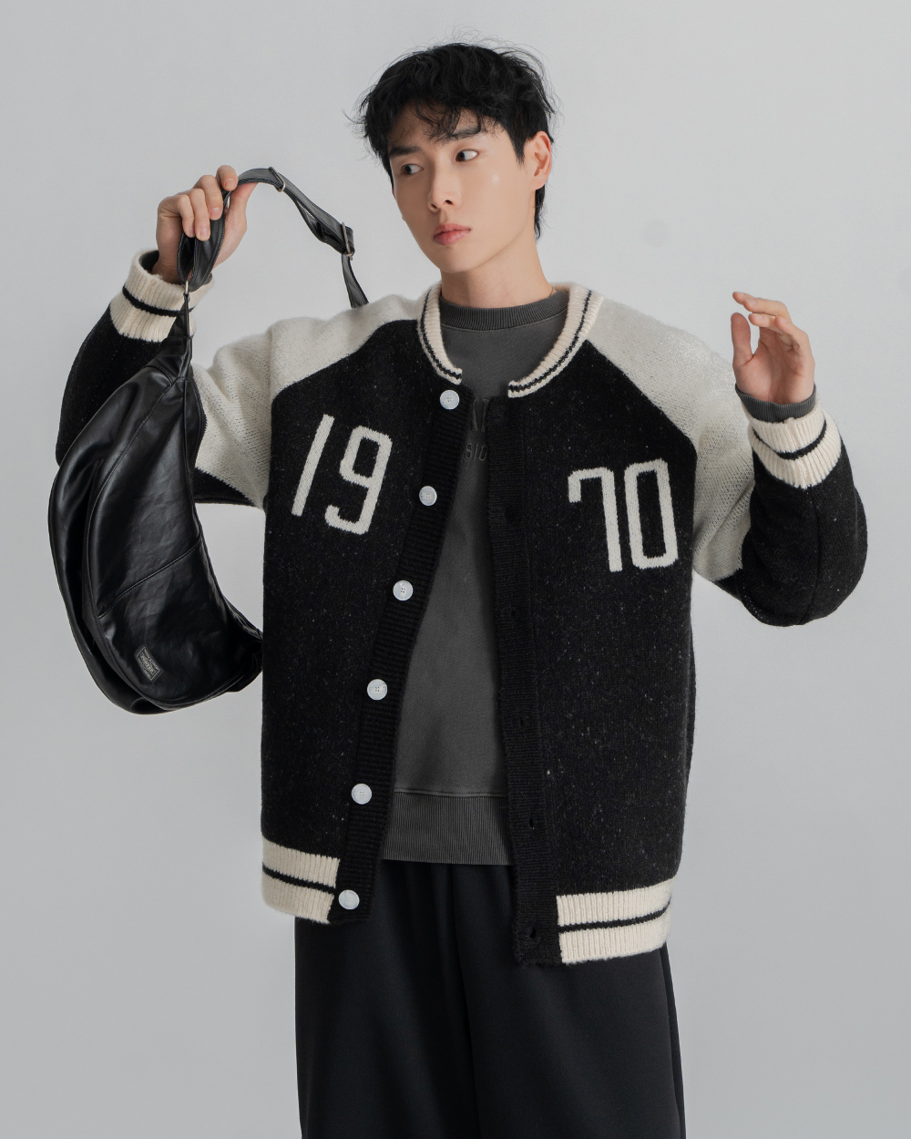 1970學院風針織開衫