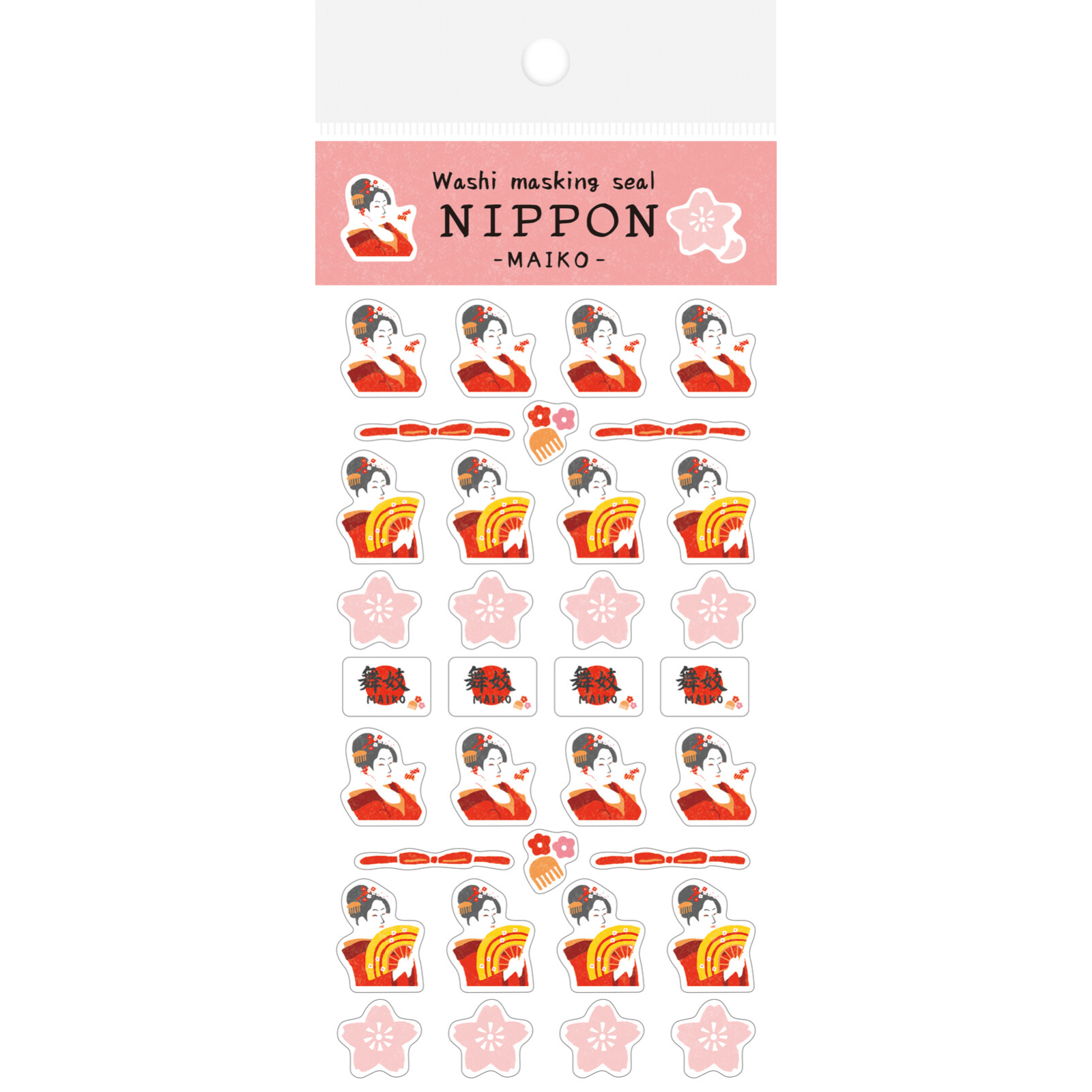 日本傳統 NIPPON限定 和紙貼紙 歌舞伎 舞伎 忍者 ｜日本古川紙工