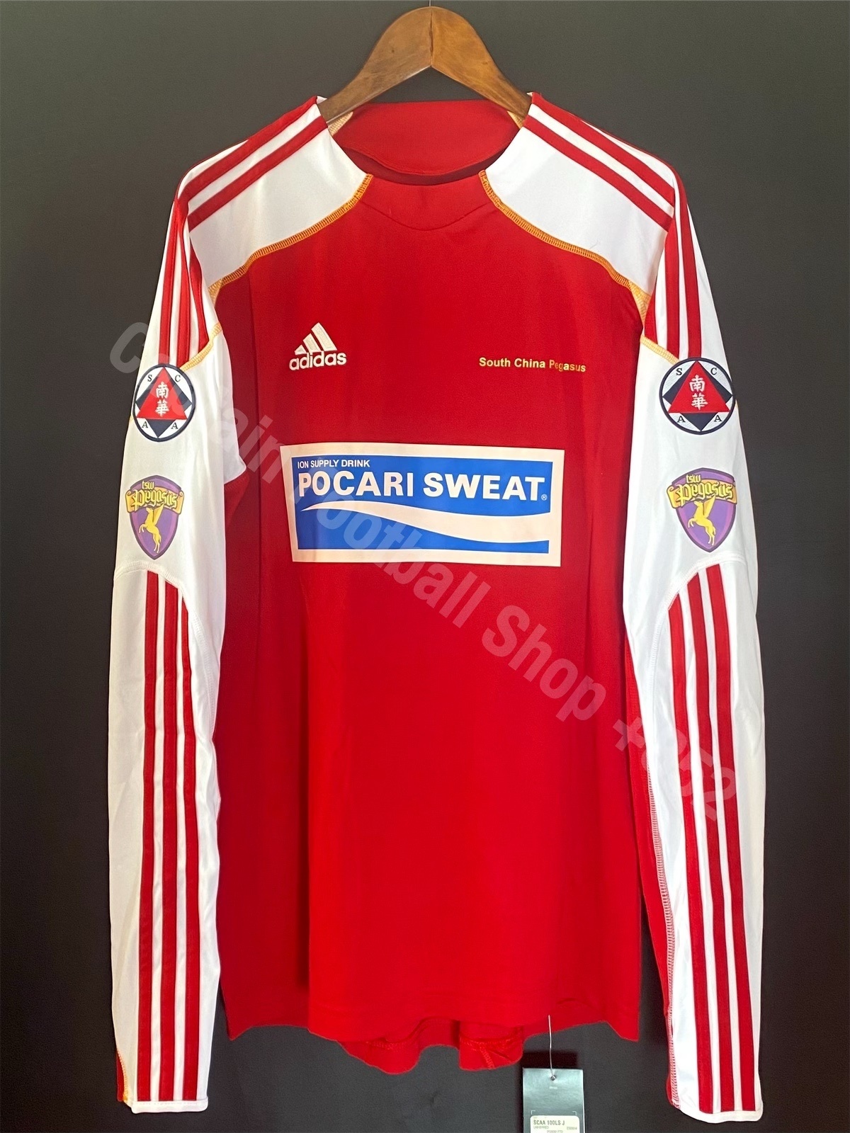 (BNWT) South China Pegasus Football Team 2009 Lunar New Year Cup Adidas Home Shirt #4 J H DENG