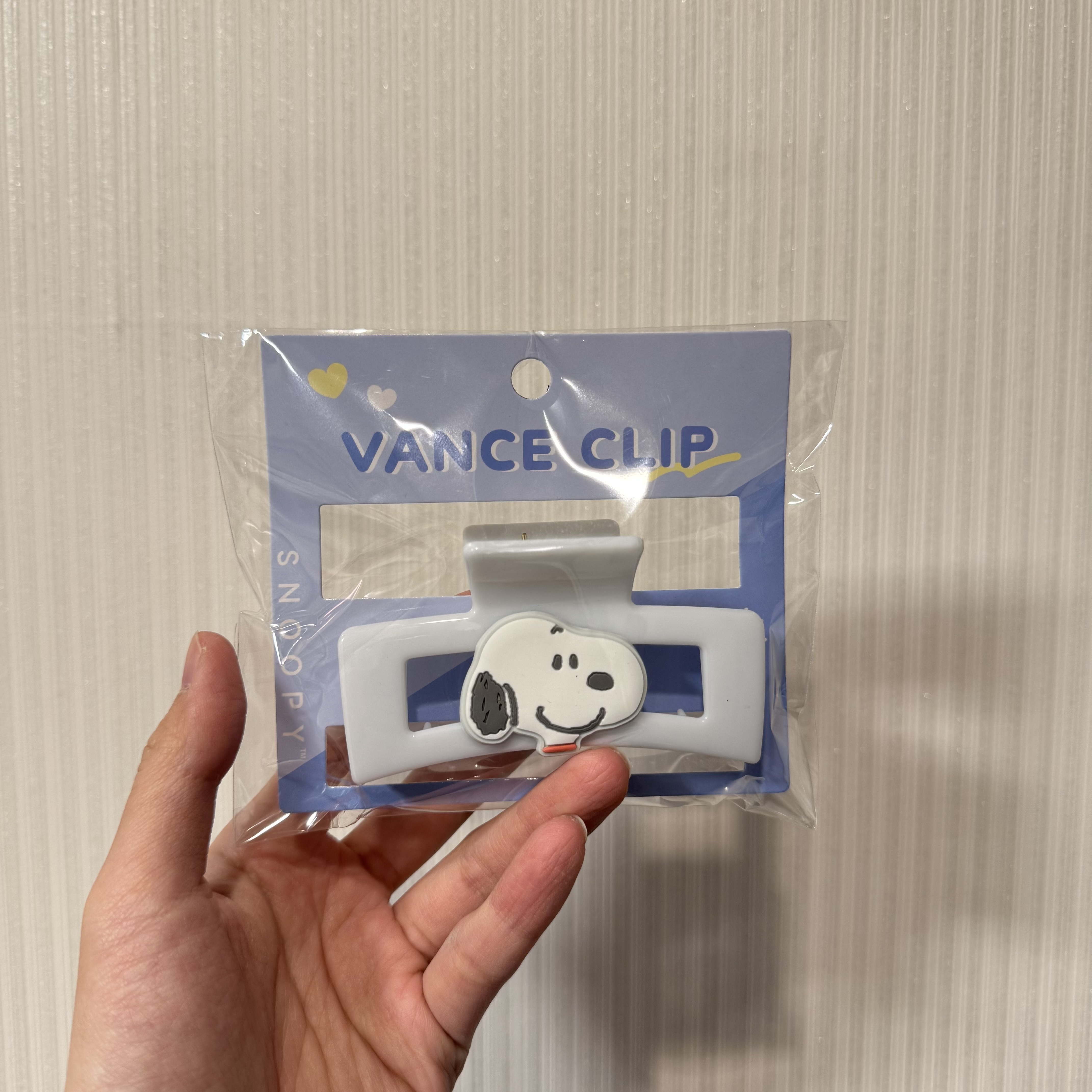 JP Snoopy造型髮飾抓夾 淺藍 0300 TK240218