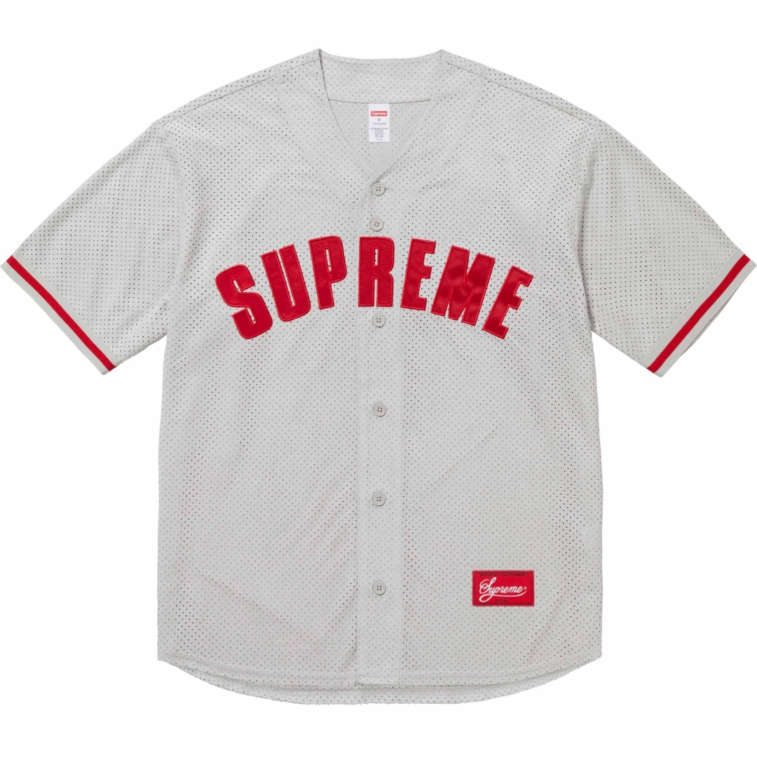 SUPREME 24SS ULTRASUEDE MESH BASEBALL JERSEY 棒球短T (3色)