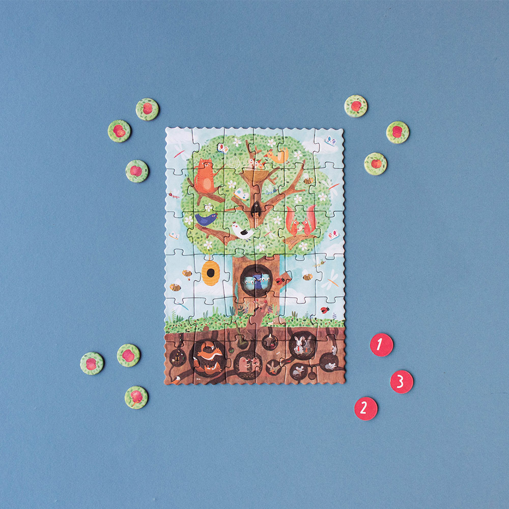 (預購4/7)西班牙Londji 蘋果樹找找看隨身拼圖